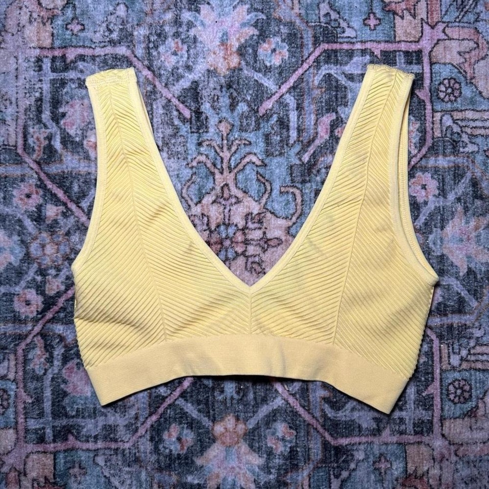 Anthropologie Yellow Textured Bra Top –‎ XXS/XS